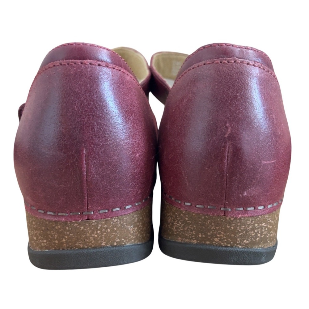 Dansko Mae Red Burnished Suede Mary Jane SZ: 42 EU 11.5-12 US NWOB - Picture 4 of 12